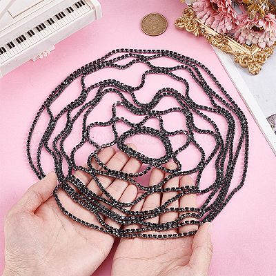 1 шт. сетчатый головной убор со стразами AJEW-HY0002-55B-1