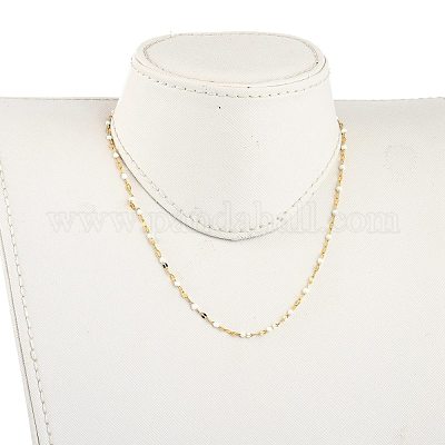Ожерелья из звеньевой цепи из нержавеющей стали 304 NJEW-JN03084-02-1