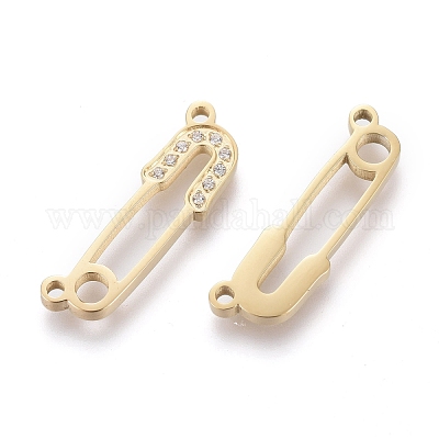 Подвески из хирургической нержавеющей стали 316 с микропаве из кубического циркония X-STAS-I164-026G-1