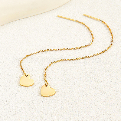 Серьги в форме геометрического круга с кисточками-гвоздиками BK2334-1-1