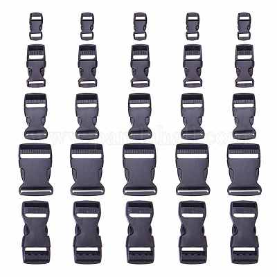 Pandahall elite pom пластиковые пряжки сбоку KY-PH0007-02-1