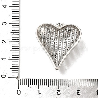 Латунные микропаве прозрачные подвески с фианитом KK-M281-02P-1