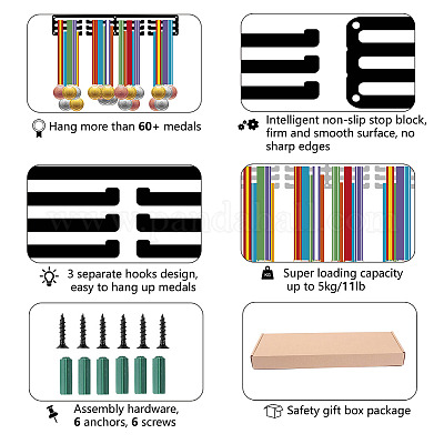 Держатель вешалки для железной медали ODIS-WH0037-090-1