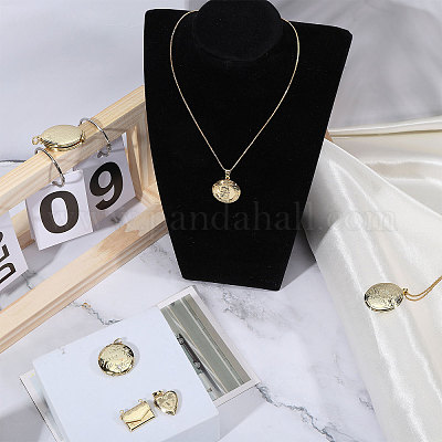 6шт 6 стиля латунные подвески-медальоны&nbsp;KK-CA0003-72-1