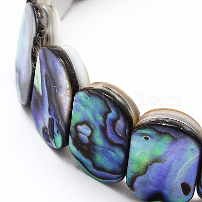 Abalone shell store stretch bracelet