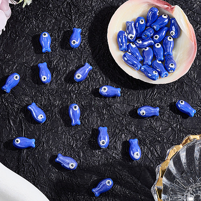 40 шт. фарфоровые керамические бусины ручной работы PORC-LT0001-07-1