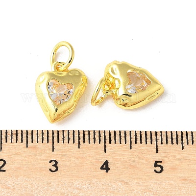 Латунные микро проложить кубического циркония подвески KK-U067-10G-04-1