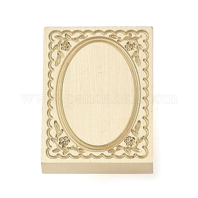 Прямоугольная цветочная рамка AJEW-M037-04G-03-1