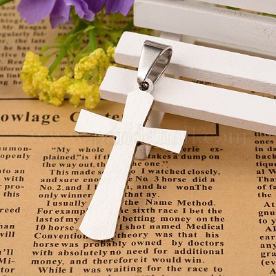 Не тускнеющие кресты-подвески из нержавеющей стали 304 STAS-I035-13A-1