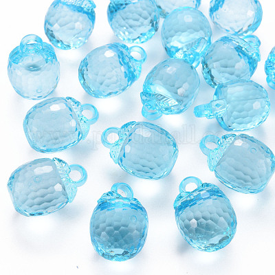 Осенняя тема прозрачные акриловые подвески TACR-T024-04B-946-1