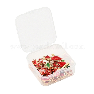 30 шт. 30 стильные подвески из светлого золотого сплава с эмалью ENAM-YW0001-81-1