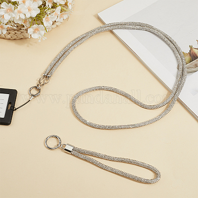 2 шт. 2 стиля цинковый сплав смолы универсальный ремешок для сотового телефона ремешок через плечо шейный ремешок для телефона подвески AJEW-CP0008-93A-1