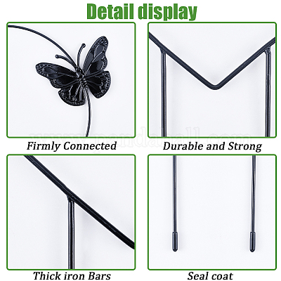 4 шт. 4 стиля железных опор для цветочных растений FIND-CN0001-62A-1