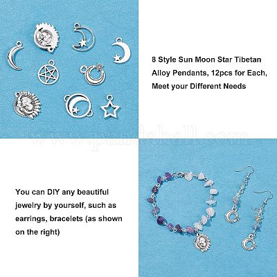 Подвески из сплава в тибетском стиле TIBE-FH0001-15-1