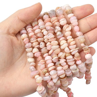 Натуральный розовый опал бусы пряди G-L505-25-1