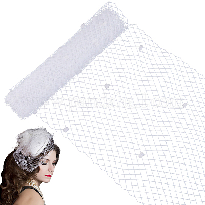 Эластичные ленты из полиэстера с декоративной сеткой DIY-GF0009-01B-1