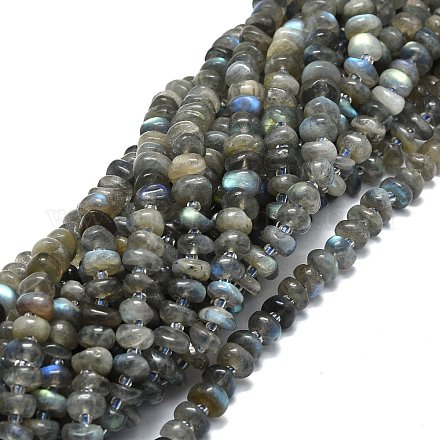 Chapelets de perles en labradorite naturelle  G-E576-58-1