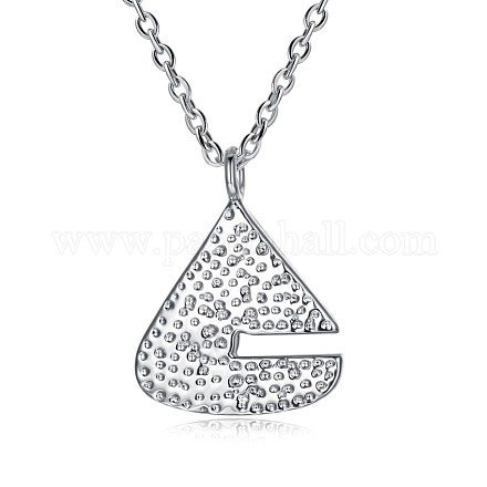 925 Sterling Silver Pendant Necklaces NJEW-BB30067-1