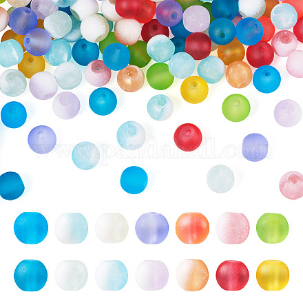 280шт 14 цвета прозрачные стеклянные бусины нити GLAA-TA0012-34-1