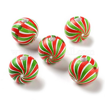 Набивные деревянные европейские бусины WOOD-Z002-03B-1