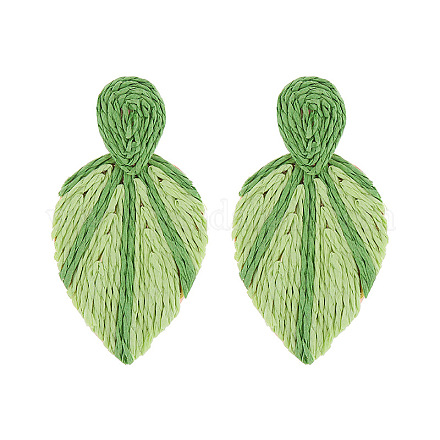Pendientes colgantes de rafia&nbsp;WG204BE-03-1