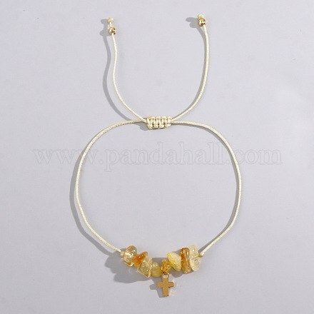 Браслеты из бисера в стиле бохо с натуральным цитрином XK2373-2-1