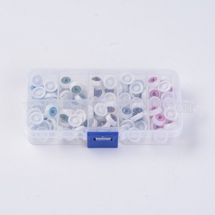 Occhiali da bambola in plastica artigianale DIY-WH0045-01-B-1