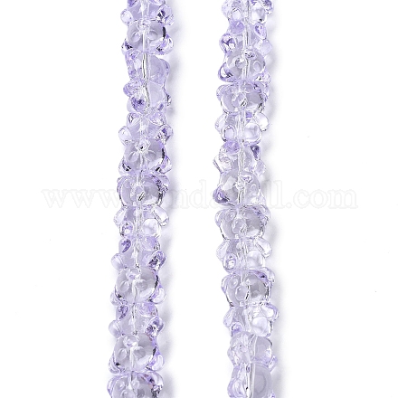 Стеклянные бусины с гальваническим покрытием  EGLA-P063-PL05-1