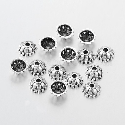 Antique Silver Tibetan Silver Bead Cone Caps X-A830-1