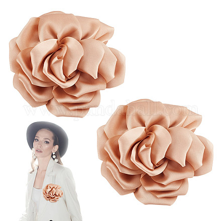 2 шт. полиэстеровые цветочные железные булавки JEWB-GO0001-18C-1