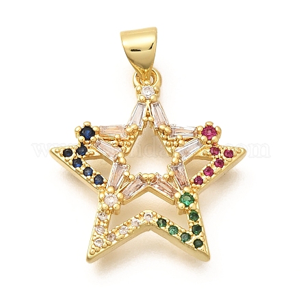 Стойки обшивки латунь микро проложить Циркон подвеску KK-L226-015G-1