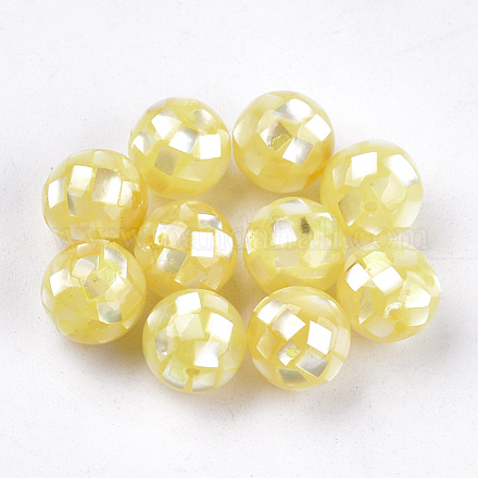 Perles en résine SSHEL-T007-10mm-01-1