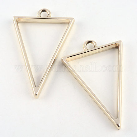 Pendentifs lunette arrière de triangle en alliage plaqué rack X-PALLOY-S047-09E-FF-1