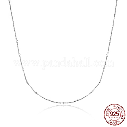 925 Halskette mit Satellitenketten aus Sterlingsilber HR8525-3-1