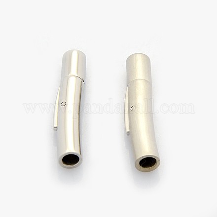Styles mélangés colonne 304 en acier inoxydable de fermoirs de collier à baïonnette X-STAS-I013-3mm-B-1