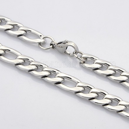 Unisex moda 304 catena cordolo in acciaio contorto collane a catena STAS-E063-05-1