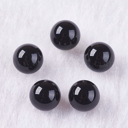 Natural Black Onyx Beads G-K275-32-6mm-1