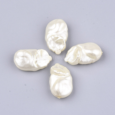 Perles d'imitation perles en plastique ABS OACR-T006-229B-1
