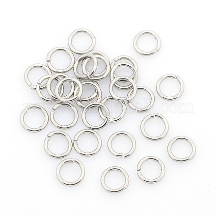 304 Stainless Steel Open Jump Rings X-STAS-J013-5x0.9mm-01-1