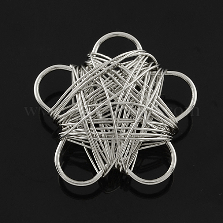 Handmade Iron Wire Beads X-IFIN-R188-1