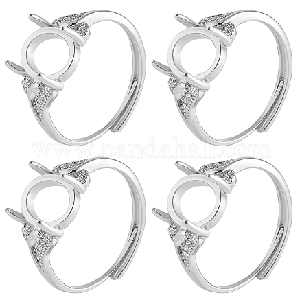 4 шт. латунные регулируемые кольца&nbsp;KK-SC0007-03-1