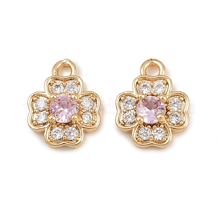 Латунные микро проложить кубического циркония подвески KK-K407-35G-03-1