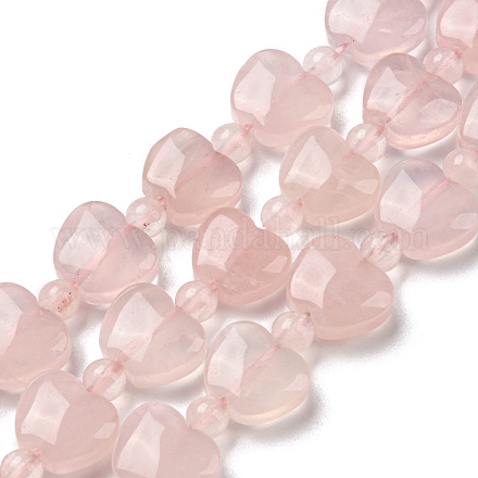 Fili di perline quarzo roso  naturale  G-C062-A07-01-1