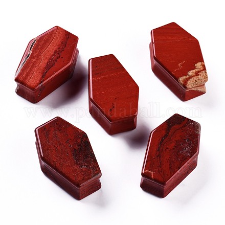 Natürliche rote Jaspis Perlen G-P442-02B-1