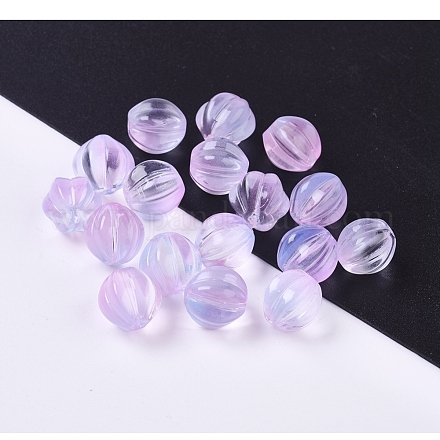 Imitation de perles de verre de jade GLAA-L027-J01-1