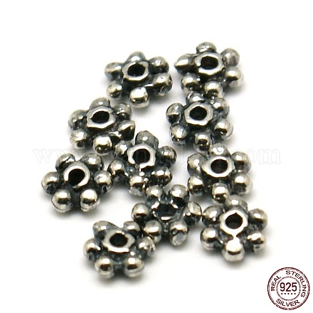 925 perles intercalaires marguerite en argent sterling X-STER-A010-167-1