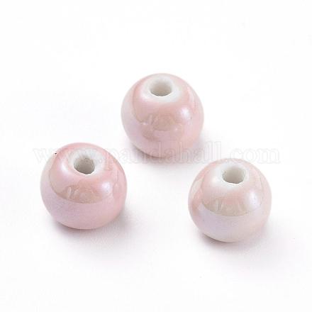 Perles en porcelaine manuelles PORC-D001-12mm-08-1