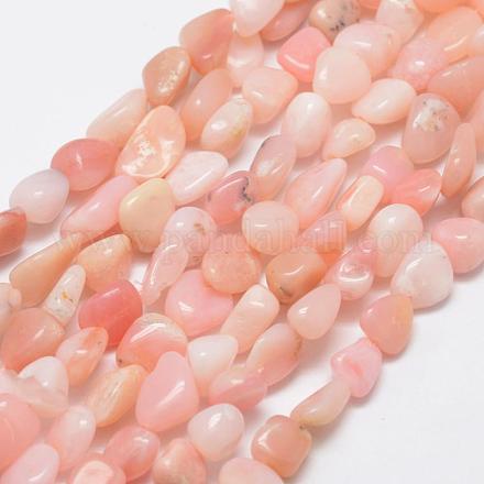 Rosa naturale perline opale fili G-F521-52-1