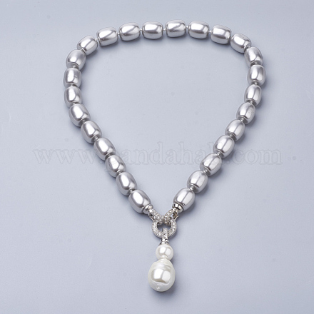 Shell pendentifs perle NJEW-Q310-04-1
