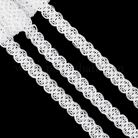 18 ярд полиэстеровой плетеной кружевной отделки OCOR-CY0001-88A-1